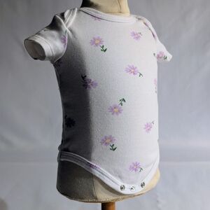 Little Chickadees Baby Onesie with Floral Design